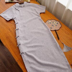 Dusty Purple Cheongsam Qipao Dress